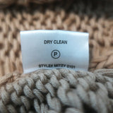 SABLYN Mitzy distressed cable-knit sweater in beige cotton-silk-cashmere, gently pre-owned and authenticated luxury piece