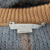 Stella McCartney Patchwork Boucle Sweater Brown/Multi Wool-Blend Size 40