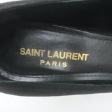 Saint Laurent Loulou Ankle Strap Pumps Black Suede Size 37.5