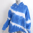 Tory Burch Tory Sport Tie Dye Hoodie Sweatshirt Blue Cotton Size Small
