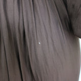 Ulla Johnson Shaina Embroidered Midi Dress Dark Brown Plisse Satin Size 2