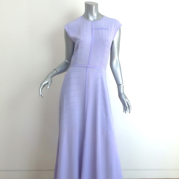 Victoria Beckham Cap Sleeve Midi Dress Lavender Silk Size US 6 – Celebrity  Owned