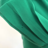 Isabel Marant Lamia Ruffle Neck Shirt Green Silk Size 34 Long Sleeve Blouse