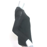 St. John Crystal-Embellished Long Sleeve Top Black Degrade Knit Size Small NEW