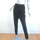 Givenchy Track Pants Black Crepe Jersey Size 36
