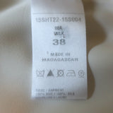 Chloe Scoop Neck Tank Top Milk Silk Crepe Size 38