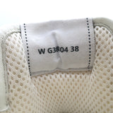 Chanel 22P High Top Sneakers White Mesh & Ecru Suede Size 38