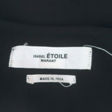Isabel Marant Etoile Short Sleeve Midi Dress Black Crepe Size 34