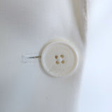 Zadig & Voltaire Victor rhinestone star blazer in cream viscose-poly blend, one-button jacket, pre-owned