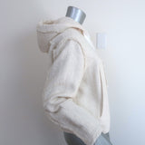 Proenza Schouler White Label Boucle Tweed Hooded Jacket Cream Size Medium