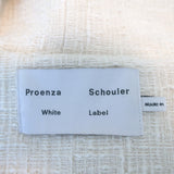 Proenza Schouler White Label Boucle Tweed Hooded Jacket Cream Size Medium