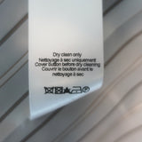 Veronica Beard tailored double-breasted plaid dickey jacket in navy and tan wool blend, pre-owned.