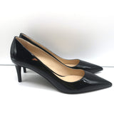 Prada Pumps Black Patent Leather Size 41 Pointed Toe Heels NEW