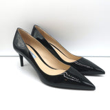 Prada Pumps Black Patent Leather Size 41 Pointed Toe Heels NEW