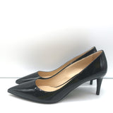 Prada Pumps Black Patent Leather Size 41 Pointed Toe Heels NEW