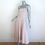 Ulla Johnson Paula Corset Midi Dress Mauve Linen-Blend Size 2