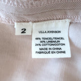 Ulla Johnson Paula Corset Midi Dress Mauve Linen-Blend Size 2