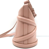 Alexander McQueen Curve Bucket Bag Rose Pink Leather Small Crossbody