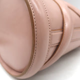 Alexander McQueen Curve Bucket Bag Rose Pink Leather Small Crossbody