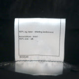 Chanel metallic-embroidered shearling bomber jacket in black and purple, authentic pre-owned luxury outerwear.