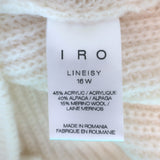 IRO Lineisy Cold-Shoulder Sweater Ivory Alpaca-Blend Knit Size Extra Small NEW