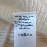 IRO Lineisy Cold-Shoulder Sweater Ivory Alpaca-Blend Knit Size Extra Small NEW