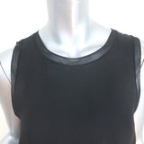 Vince Sleeveless Blouson Maxi Dress Black Silk Jacquard Size Small