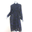 Dries Van Noten Beaded Panther Shirtdress Purple/Black Camouflage Cotton Size 34