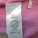 Gucci sequin-embroidered pink wool sweater, size small, gently pre-owned, authentic luxury piece