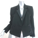 Isabel Marant Hasta Cropped Double Breasted Blazer Black Wool Size 36