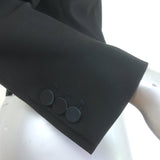 Isabel Marant Hasta Cropped Double Breasted Blazer Black Wool Size 36