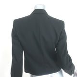 Isabel Marant Hasta Cropped Double Breasted Blazer Black Wool Size 36