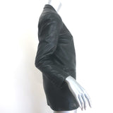 SPRWMN Leather Blazer Black Size Extra Small One-Button Jacket