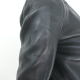 SPRWMN Leather Blazer Black Size Extra Small One-Button Jacket