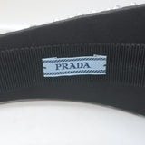 Prada Crystal-Embellished Wide Headband Black Satin