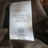 Veronica Beard Seki Leopard Midi Shirt Dress Brown Ruched Linen Size 2