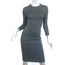 The Row Drista Sheath Dress Dark Gray Stretch Jersey Size 0