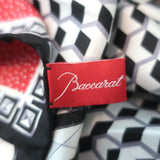 Baccarat Stole Louxor Red/Black Printed Silk Twill Shawl Scarf