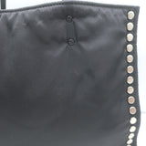 Prada Etiquette Studded Tessuto Nylon Tote Black