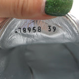 Stella McCartney Sneak Elyse platform sneakers, silver faux leather, authentic pre-owned with light wear