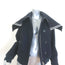Rag & Bone Kingston Bomber Jacket Navy Virgin Wool Size Medium