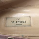 Valentino Rockstud pointed-toe ballet flats in powder pink leather, authentic pre-owned (EU 40 / US 9)