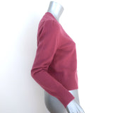 Veronica Beard Solene Cashmere Cardigan Raspberry Size Small V-Neck Sweater