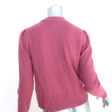 Veronica Beard Solene Cashmere Cardigan Raspberry Size Small V-Neck Sweater