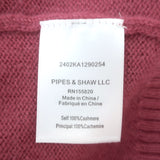 Veronica Beard Solene Cashmere Cardigan Raspberry Size Small V-Neck Sweater