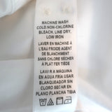 FRAME Ruffle Top White Cotton Size Extra Small Short Sleeve Button Up Shirt