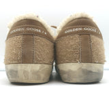 Golden Goose Superstar Shearling Low-Top Sneakers Beige Size 36