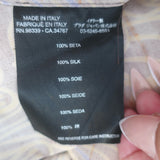 Prada Pleated Skirt Brown Tulip Print Silk Twill Size 42