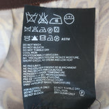 Prada Pleated Skirt Brown Tulip Print Silk Twill Size 42