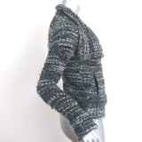 IRO Chanice Boucle Tweed Jacket Gray Wool-Blend Size 34
